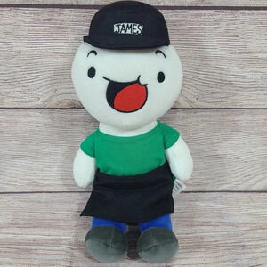 The Odd 1s Out Plush Subway James Ploosh Stuffed Animal White Green Black 10"